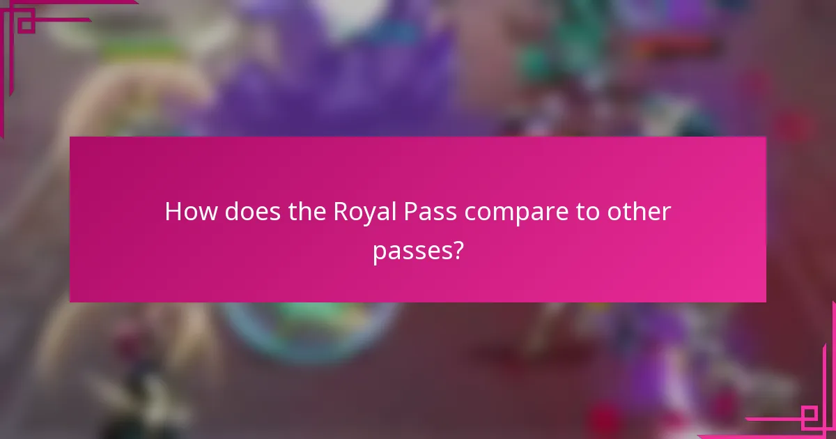 How does the Royal Pass compare to other passes?